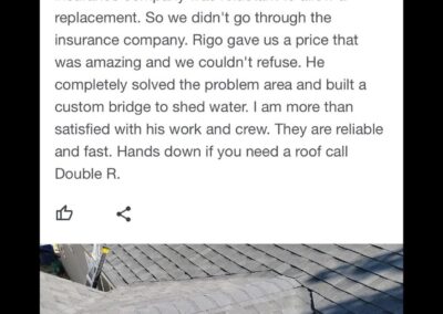 roof repair testimony